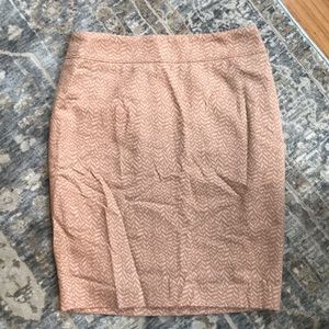 Abstract Print Pale Pink Skirt